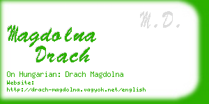 magdolna drach business card